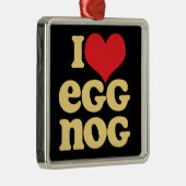 Ik hou van Eierplein nog metal-feestversiering Metalen Ornament (Rechts)