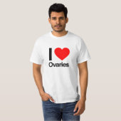 Ik hou van eierstokken t-shirt (Voorkant volledig)