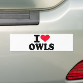 Ik hou van Eigenaars Bumpersticker (Op auto)