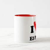 Ik hou van El Paso Tweekleurige Koffiemok (Center)