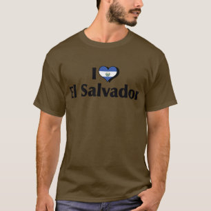 Ik hou van El Salvador Vlag T-shirt