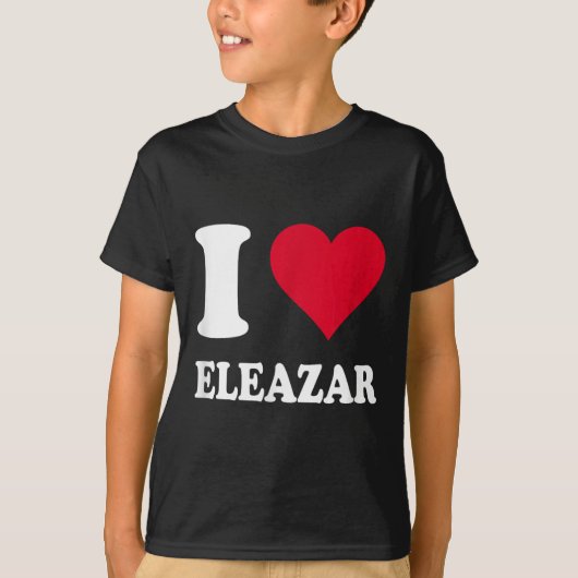 Ik hou van Eleazar T-shirt (Voorkant)