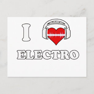 Ik hou van Electro Briefkaart