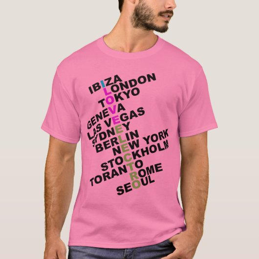 Ik hou van Electro Worldwide T-shirt (Voorkant)