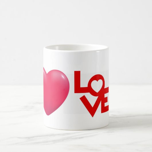 Ik hou van elegante koffiemok (Center)