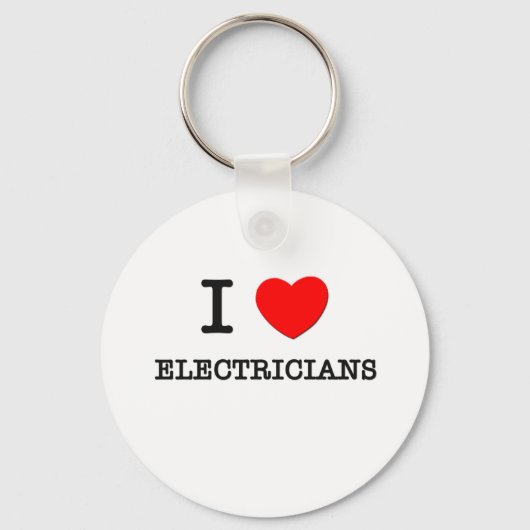 Ik hou van elektriciens sleutelhanger (Voorkant)