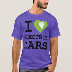 Ik hou van elektrische auto's vrienden t-shirt