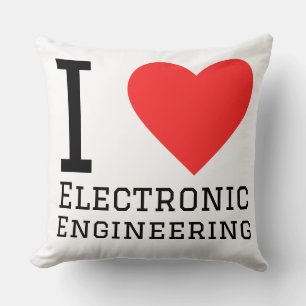 Ik hou van elektronische techniek kussen