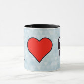 Ik hou van elektronische transistors mok (Midden)