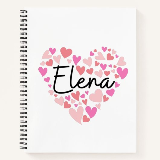 Ik hou van Elena Notitieboek (Voorkant)