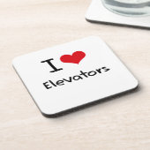 Ik hou van Elevators Bier Onderzetter (Linkerzijde)