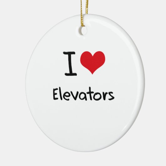 Ik hou van Elevators Keramisch Ornament (Links)