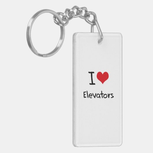 Ik hou van Elevators Sleutelhanger (Voorkant Links)