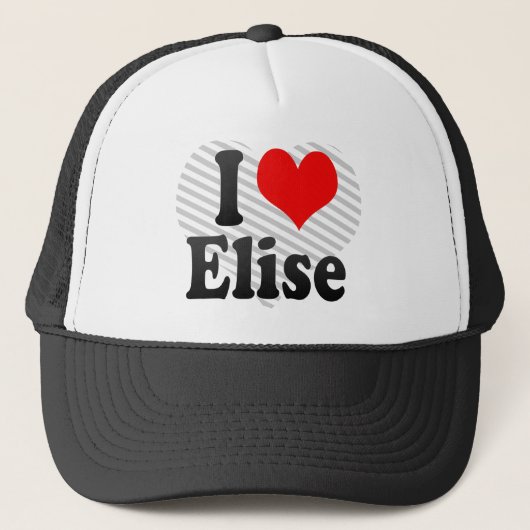 Ik hou van Elise Trucker Pet (Voorkant)