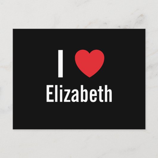 Ik hou van Elizabeth Briefkaart (Voorkant)