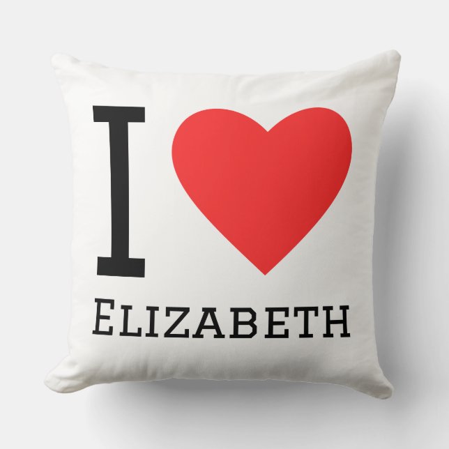 Ik hou van Elizabeth Kussen (Voorkant)