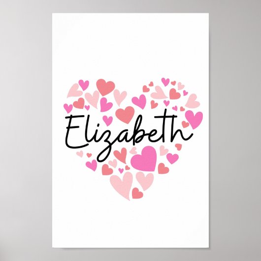 Ik hou van Elizabeth Poster (Voorkant)