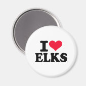 Ik hou van Elks Magneet (Voorkant / Achterkant)