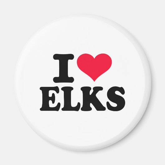 Ik hou van Elks Magneet (Voorkant)