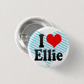 Ik hou van Ellie Ronde Button 3,2 Cm (Voorkant /achterkant)