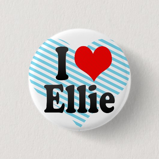 Ik hou van Ellie Ronde Button 3,2 Cm (Voorkant)