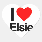 ik hou van elsie hart sticker (Voorkant)