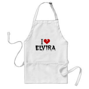 Ik hou van Elvira Broken Heart Standaard Schort