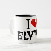 Ik hou van Elvira Broken Heart Tweekleurige Koffiemok (Voorkant links)