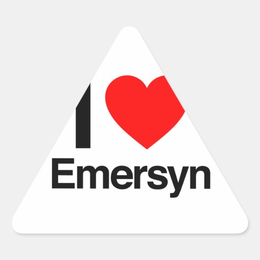 ik hou van emersyn sticker (Voorkant)