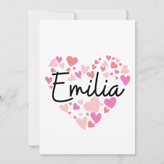 Ik hou van Emilia Bedankkaart (Voorkant)
