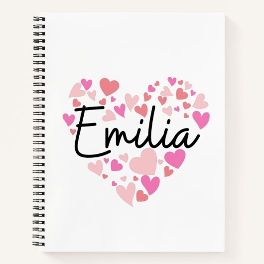 Ik hou van Emilia Notitieboek (Voorkant)