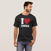 Ik hou van Emma - Ik hart Emma T-shirt (Voorkant volledig)