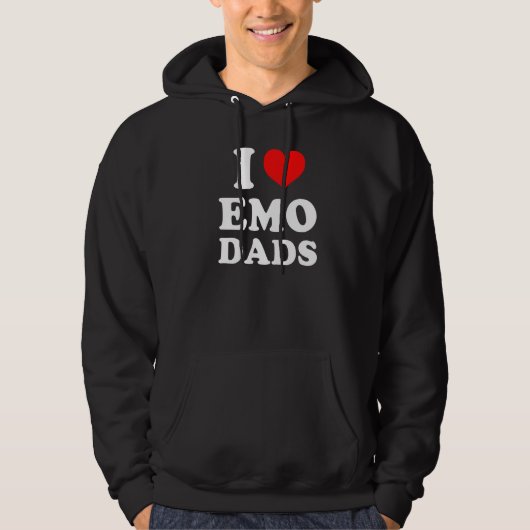 Ik hou van Emo Dads Hoodie (Voorkant)