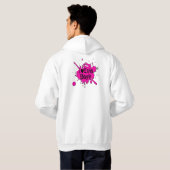 "Ik hou van emo jongens" Hoodie (Achterkant volledig)