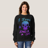 Ik hou van Emo jongens Ik hou van Emo meisjes Em Trui (Voorkant volledig)