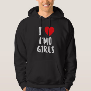 Ik hou van emo-meisjes ik hoor emo-meisjes 14 hoodie