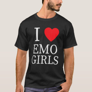 Ik hou van emo-meisjes ik hoor emo-meisjes 4 t-shirt