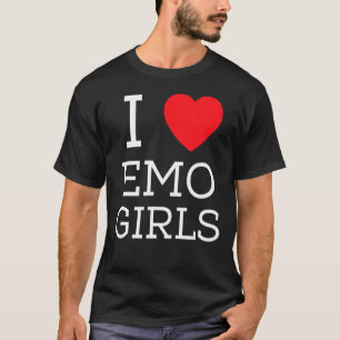 Ik hou van emo-meisjes ik hoor emo-meisjes 7 t-shirt