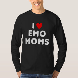 Ik hou van Emo Moms Funny Red Heart 1 T-shirt