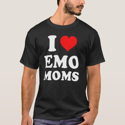 Ik hou van Emo Moms T-shirt (Voorkant)