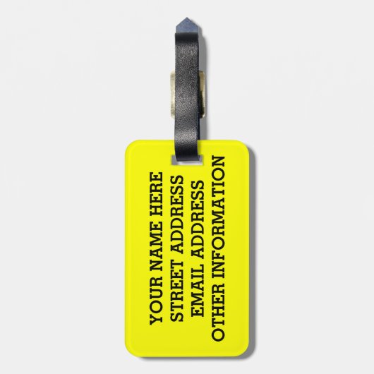 Ik Hou Van Emoes Bagagelabel (Achterkant verticaal)