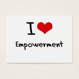 Ik hou van empowerment visitekaartjes