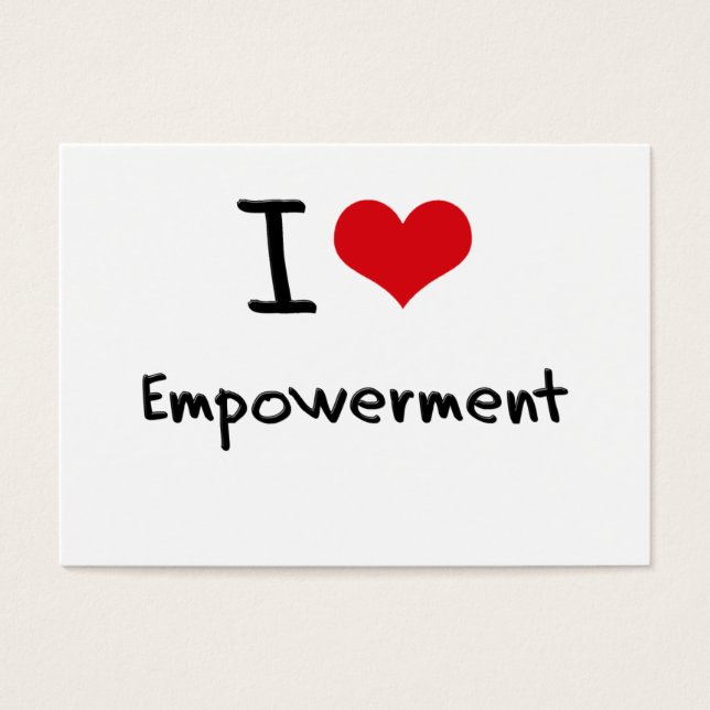 Ik hou van empowerment visitekaartjes (Voorkant)