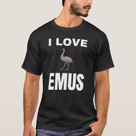 Ik hou van Emus T-shirt (Voorkant)