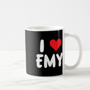 Ik hou van Emy - Hart - Naam Koffiemok
