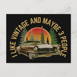 Ik hou van en misschien wel 3 personen klassieke briefkaart