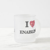 Ik hou van ENABLING Matglas Koffiemok (Voorkant rechts)