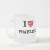 Ik hou van ENABLING Matglas Koffiemok (Links)