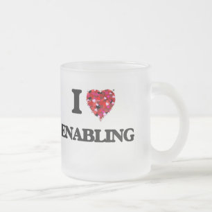 Ik hou van ENABLING Matglas Koffiemok