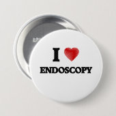 Ik hou van ENDOSCOPY Ronde Button 7,6 Cm (Voorkant /achterkant)
